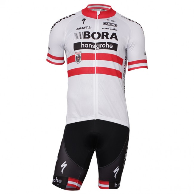 2017-2018 Bora Hansgrohe Österreichischer Meister Fahrradbekleidung Radtrikot Satz Kurzarm+Kurz Radhose 2017-2018 Bora Hansgrohe Österreichischer Meister Fahrradbekleidung Radtrikot Satz Kurzarm+Kurz Radhose