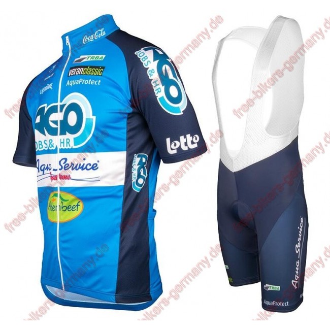 Radsport AGO-AQUA SERVICE 2018 Radbekleidung Satz Trikot Kurzarm+Trägerhosen Set Radsport AGO-AQUA SERVICE 2018 Radbekleidung Satz Trikot Kurzarm+Trägerhosen Set