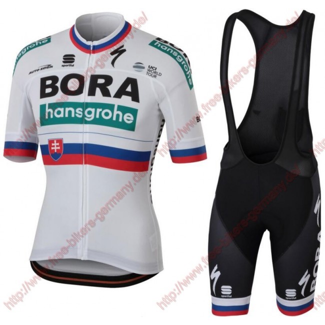Radsport BORA-hansgrohe Slovak champion 2018 Radbekleidung Satz Trikot Kurzarm+Trägerhosen Set Radsport BORA-hansgrohe Slovak champion 2018 Radbekleidung Satz Trikot Kurzarm+Trägerhosen Set