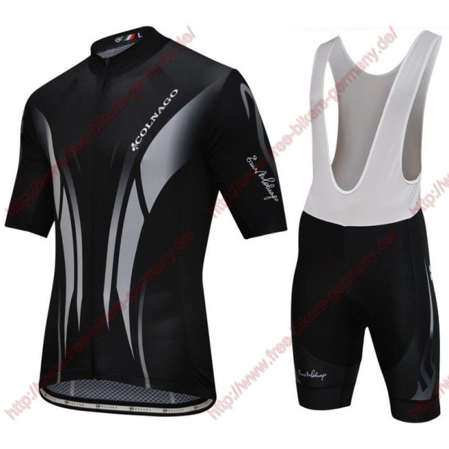 Radsport Colnago Master Pissei schwarz grau Radbekleidung Satz Trikot Kurzarm+Trägerhosen Set Radsport Colnago Master Pissei schwarz grau Radbekleidung Satz Trikot Kurzarm+Trägerhosen Set