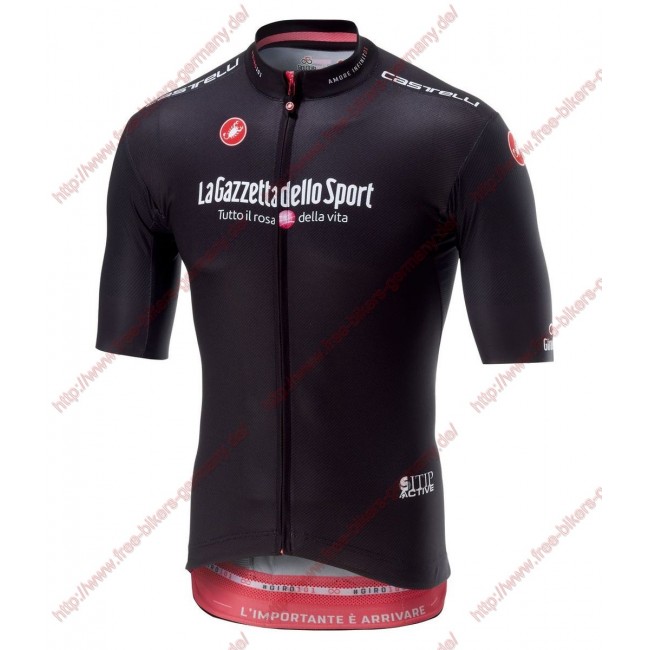 Radsport Giro d'Italia 2018 schwarz Trikot Kurzarm Radsport Giro d'Italia 2018 schwarz Trikot Kurzarm