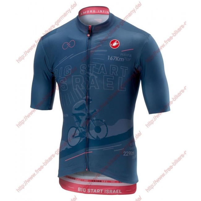 Radsport Giro d'Italia 2018 Israel Trikot Kurzarm Radsport Giro d'Italia 2018 Israel Trikot Kurzarm