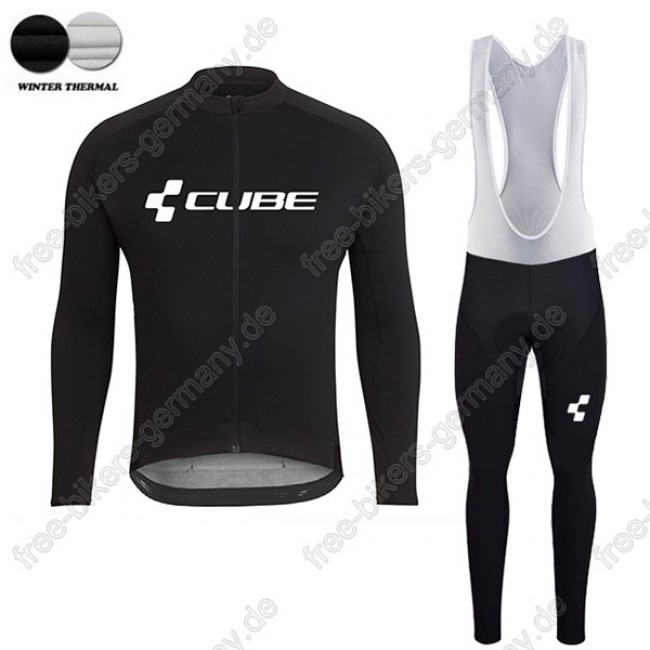 Profiteam 2018 Cube schwarz winter thermal fleece Fahrradbekleidung Trikot Langarm+Lang Trägerhose Profiteam 2018 Cube schwarz winter thermal fleece Fahrradbekleidung Trikot Langarm+Lang Trägerhose
