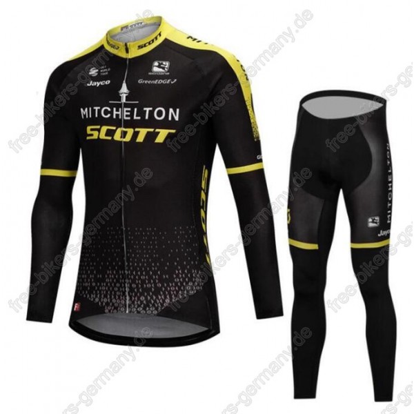 Mitchelton-Scott Pro Profiteam 2018 Fahrradbekleidung Trikot Langarm+Lang Radhose Mitchelton-Scott Pro Profiteam 2018 Fahrradbekleidung Trikot Langarm+Lang Radhose