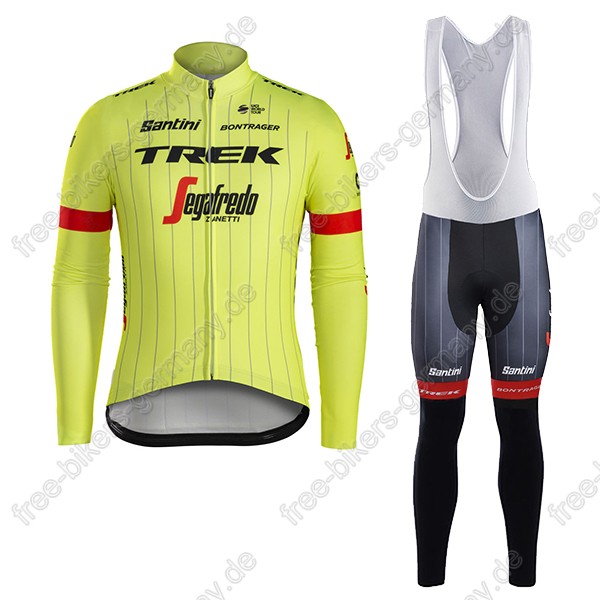 Profiteam 2018 TREK SEGAFREDO Pro gelb Fahrradbekleidung Trikot Langarm+Lang Trägerhose Profiteam 2018 TREK SEGAFREDO Pro gelb Fahrradbekleidung Trikot Langarm+Lang Trägerhose