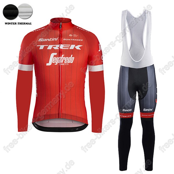 Profiteam 2018 TREK SEGAFREDO Pro rot Winter Fahrradbekleidung Trikot Langarm+Lang Trägerhose Profiteam 2018 TREK SEGAFREDO Pro rot Winter Fahrradbekleidung Trikot Langarm+Lang Trägerhose