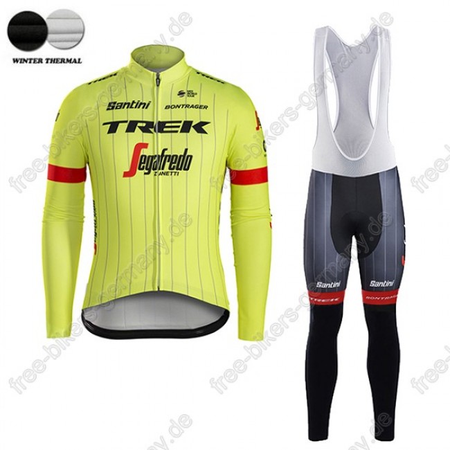 Profiteam 2018 TREK SEGAFREDO Pro gelb Winter Fahrradbekleidung Trikot Langarm+Lang Trägerhose Profiteam 2018 TREK SEGAFREDO Pro gelb Winter Fahrradbekleidung Trikot Langarm+Lang Trägerhose