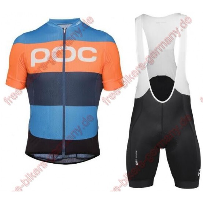 Profiteam 2018 POC Essential furfural multi Blau Radbekleidung Satz Trikot Kurzarm+Trägerhosen Sets 28422EW Profiteam 2018 POC Essential furfural multi Blau Radbekleidung Satz Trikot Kurzarm+Trägerhosen Sets 28422EW