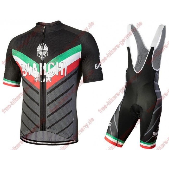 Profiteam 2018 Bianchi Milano Tiera schwarz Radbekleidung Satz Trikot Kurzarm+Trägerhosen Sets 62214EA Profiteam 2018 Bianchi Milano Tiera schwarz Radbekleidung Satz Trikot Kurzarm+Trägerhosen Sets 62214EA