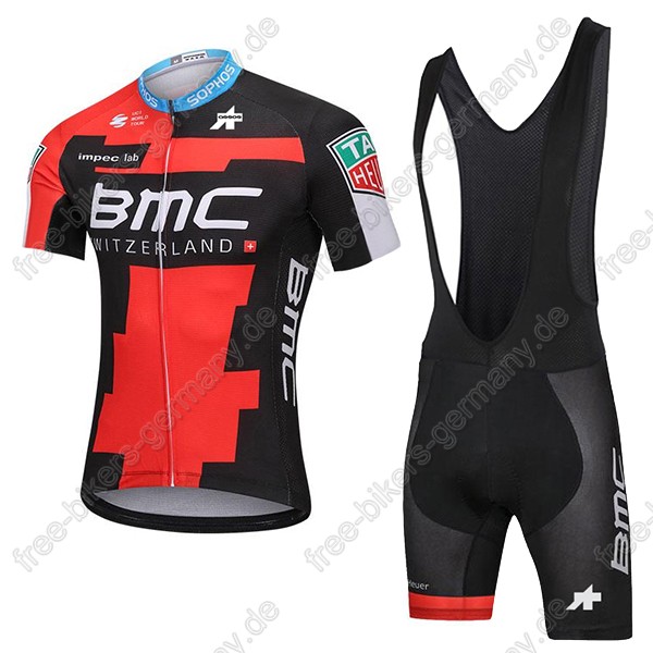 BMC Radbekleidung Satz Trikot Kurzarm+Trägerhosen Set schwarz 2018 BMC Radbekleidung Satz Trikot Kurzarm+Trägerhosen Set schwarz 2018