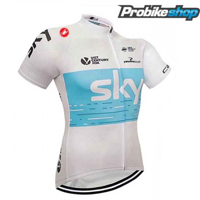 Sky Trikot Kurzarm 2018 Weiß Blau Sky Trikot Kurzarm 2018 Weiß Blau