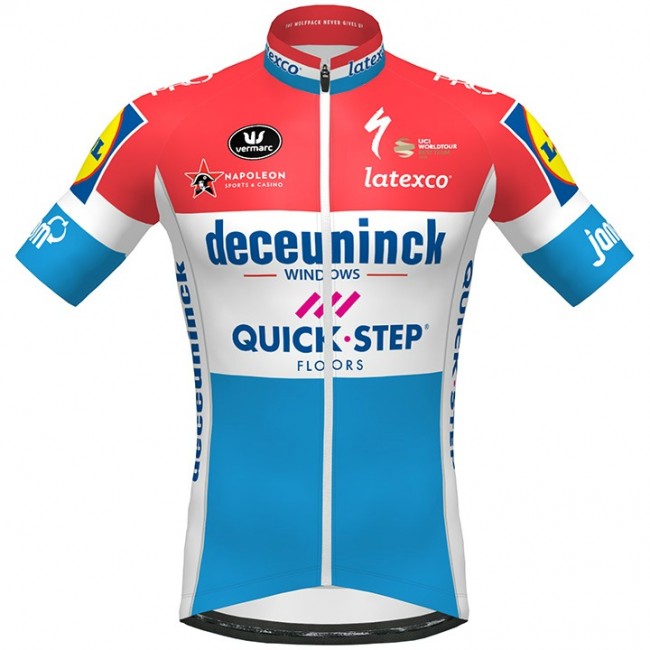 Fahrradbekleidung Radsport 2020 DECEUNINCK QUICK-STEP Luxembourgian Champion Trikot Kurzarm Outlet Fahrradbekleidung Radsport 2020 DECEUNINCK QUICK-STEP Luxembourgian Champion Trikot Kurzarm Outlet