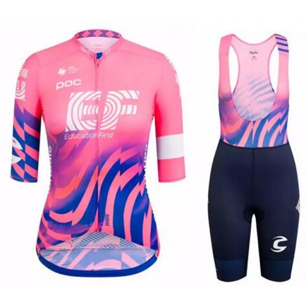 Fahrradbekleidung Radsport 2020 Damen EF Education First Radbekleidung Satz Trikot Kurzarm+Trägerhosen Set Outlet Fahrradbekleidung Radsport 2020 Damen EF Education First Radbekleidung Satz Trikot Kurzarm+Trägerhosen Set Outlet