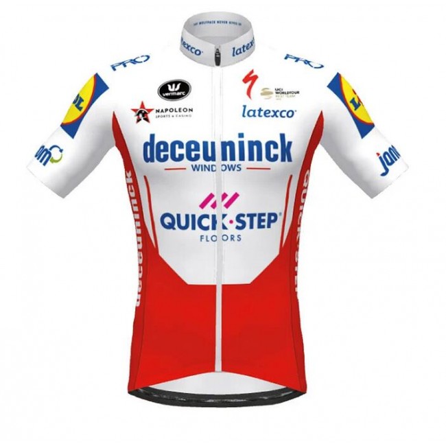 Fahrradbekleidung Radsport 2020 DECEUNINCK QUICK-STEP TdF Trikot Kurzarm Outlet rot Weiß PTVSN Fahrradbekleidung Radsport 2020 DECEUNINCK QUICK-STEP TdF Trikot Kurzarm Outlet rot Weiß PTVSN