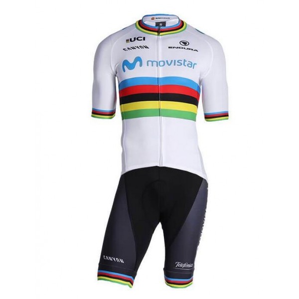 Fahrradbekleidung Radsport 2020 MOVISTAR TEAM World Champion Radbekleidung Satz Trikot Kurzarm+Trägerhosen Set Outlet QLER1 Fahrradbekleidung Radsport 2020 MOVISTAR TEAM World Champion Radbekleidung Satz Trikot Kurzarm+Trägerhosen Set Outlet QLER1
