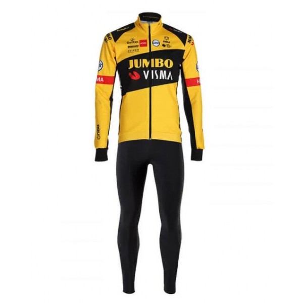 Fahrradbekleidung Radsport 2020 TEAM JUMBO VISMA Set Radbekleidung Trikot Langarm+ Trägerhosen 3HDPH Fahrradbekleidung Radsport 2020 TEAM JUMBO VISMA Set Radbekleidung Trikot Langarm+ Trägerhosen 3HDPH