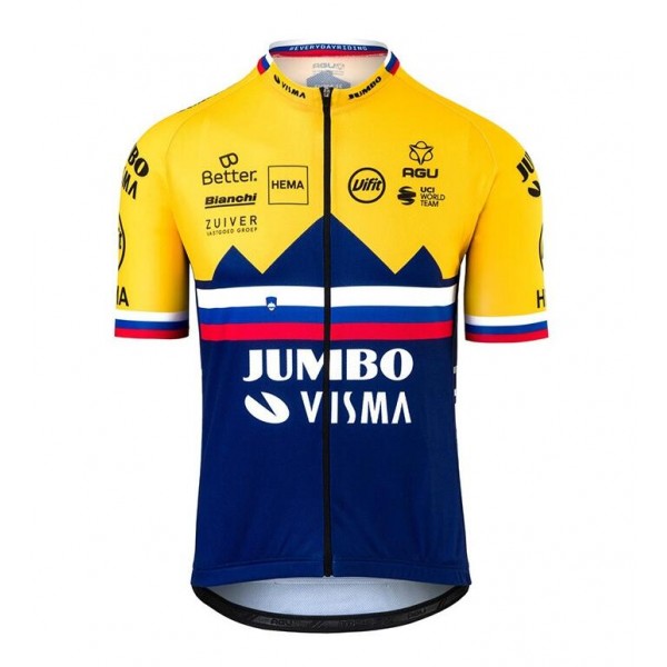 Fahrradbekleidung Radsport 2020 TEAM JUMBO VISMA SLOVENIAN CHAMPION Tenue Cyclisme Trikot Kurzarm Outlet LZTUU Fahrradbekleidung Radsport 2020 TEAM JUMBO VISMA SLOVENIAN CHAMPION Tenue Cyclisme Trikot Kurzarm Outlet LZTUU