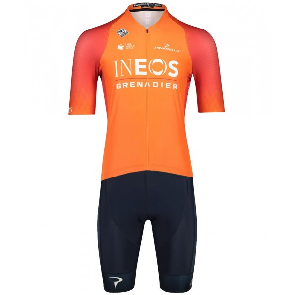 INEOS GRENADIERS 2022 training edition ICON Radtrikot kurzarm(langer RV)