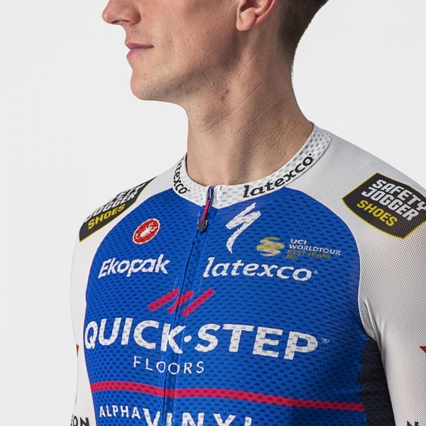 Quick Step-Alpha Vinyl 2022 CLIMBER'S 3.1 Radtrikot kurzarm(langer RV) Quick Step-Alpha Vinyl 2022 CLIMBER'S 3.1 Radtrikot kurzarm(langer RV)