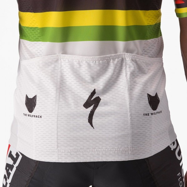 Soudal Quick-Step Straßenrad Weltmeister Regenbogentrikot 2023 Competizione Radtrikot kurzarm Soudal Quick-Step Straßenrad Weltmeister Regenbogentrikot 2023 Competizione Radtrikot kurzarm