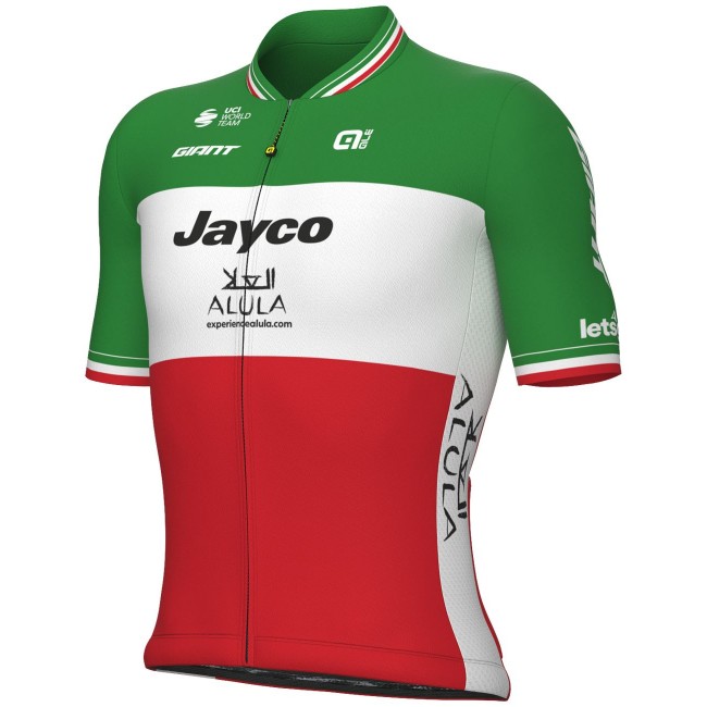 Team Jayco AlUla Italienischer Meister 2023 Radtrikot kurzarm-ALE Team Jayco AlUla Italienischer Meister 2023 Radtrikot kurzarm-ALE