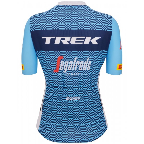 TREK-SEGAFREDO Damen Team 2023 Radsport Set(Radtrikot langer RV+Radhose)