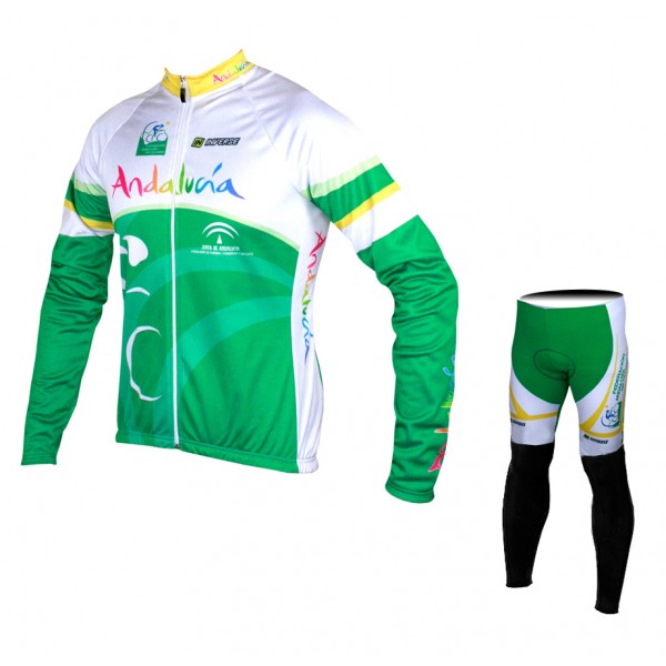 2015 Andalucia Fahrradbekleidung Radtrikot Satz Langarm und Lange Fahrradhose HKRE700 2015 Andalucia Fahrradbekleidung Radtrikot Satz Langarm und Lange Fahrradhose HKRE700