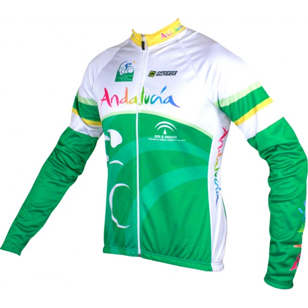 2015 Andalucia Fahrradtrikot Langarm WVJV724 2015 Andalucia Fahrradtrikot Langarm WVJV724