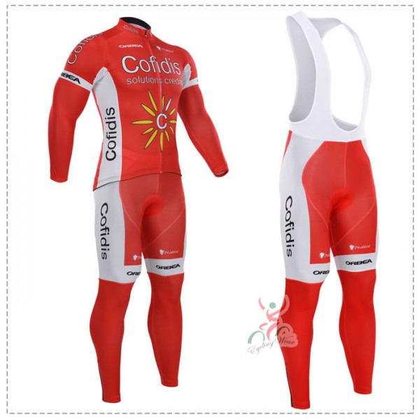 2015 Cofidis Fahrradbekleidung Radtrikot Satz Langarm und Lange Trägerhose QWNK488 2015 Cofidis Fahrradbekleidung Radtrikot Satz Langarm und Lange Trägerhose QWNK488
