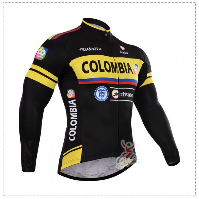 2015 Colombia Fahrradtrikot Langarm DBLD432 2015 Colombia Fahrradtrikot Langarm DBLD432