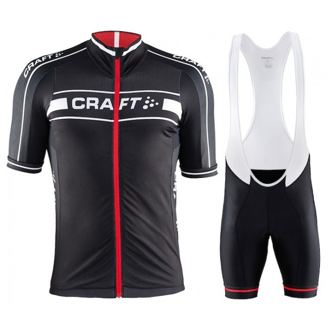 Craft Bike Grand Tour Schwarz-Rot 2015 Fahrradbekleidung Satz Fahrradtrikot Kurzarm Trikot und Kurz Trägerhose SJEX953 Craft Bike Grand Tour Schwarz-Rot 2015 Fahrradbekleidung Satz Fahrradtrikot Kurzarm Trikot und Kurz Trägerhose SJEX953
