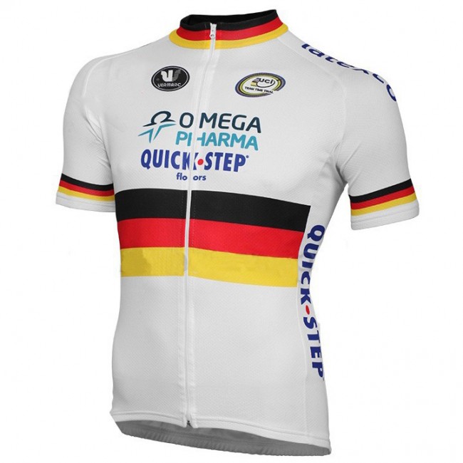 2015 Omega Pharma Quick Step Radtrikot Kurzarm Weiß SMKO131 2015 Omega Pharma Quick Step Radtrikot Kurzarm Weiß SMKO131