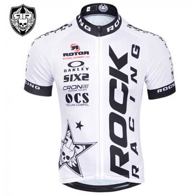 2015 Rock Racing Radtrikot Kurzarm Weiß LULF149 2015 Rock Racing Radtrikot Kurzarm Weiß LULF149