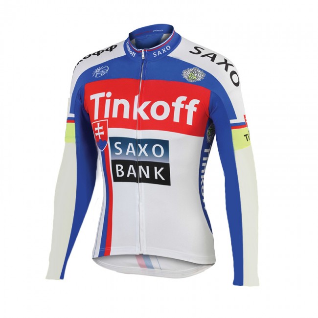 2015 Tinkoff Saxo Bank Fahrradtrikot Langarm YVFW105 2015 Tinkoff Saxo Bank Fahrradtrikot Langarm YVFW105
