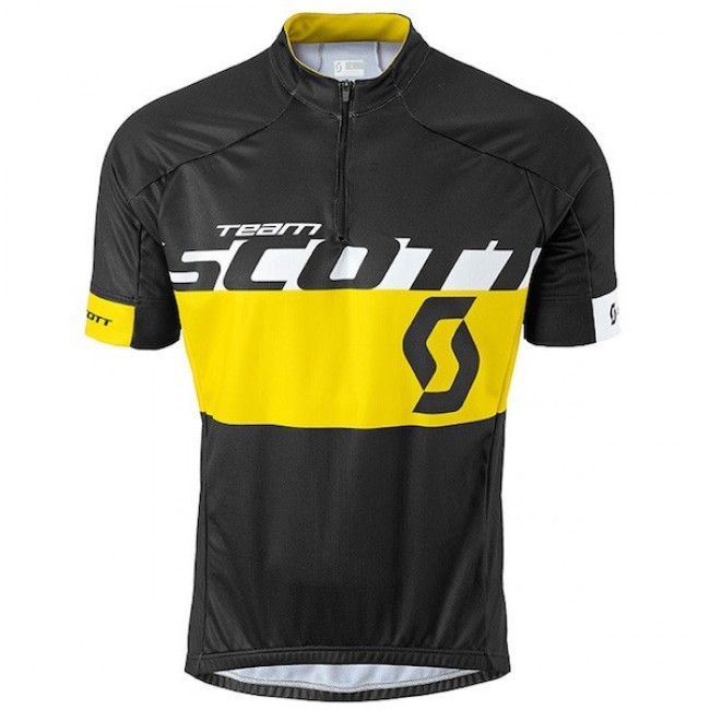 2015 Proteam Scott Schwarz-Gelb Radtrikot Kurzarm ZRQT628 2015 Proteam Scott Schwarz-Gelb Radtrikot Kurzarm ZRQT628