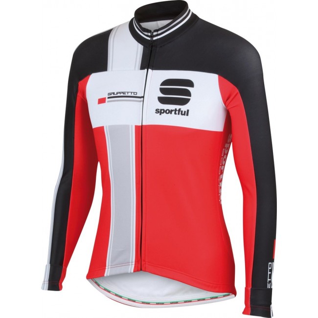 2015 Sportful Gruppetto LS Rood Fahrradtrikot Langarm Rouge VQAB887 2015 Sportful Gruppetto LS Rood Fahrradtrikot Langarm Rouge VQAB887