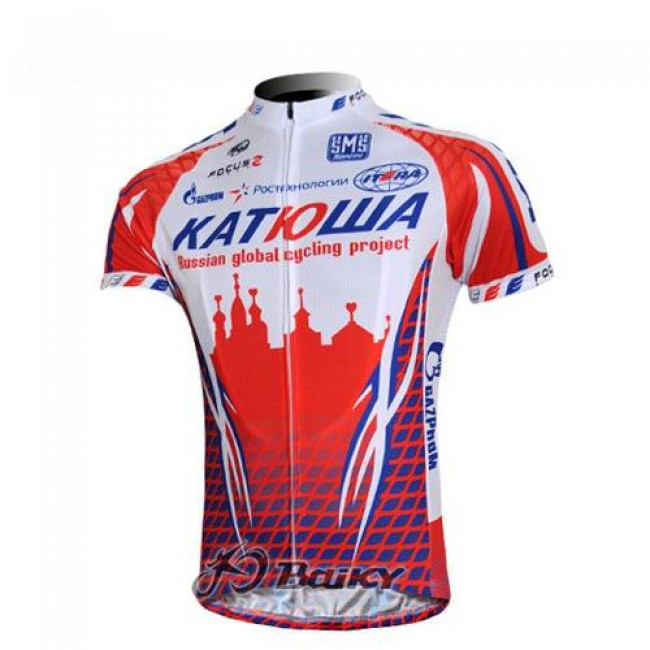 Katusha Russland Radtrikot Kurzarm Weiß Rot EEYL197 Katusha Russland Radtrikot Kurzarm Weiß Rot EEYL197