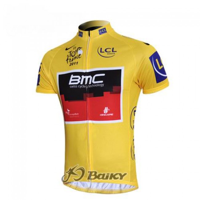 BMC 2011 Tour De France Radtrikot Kurzarm Gelb JUGR180 BMC 2011 Tour De France Radtrikot Kurzarm Gelb JUGR180