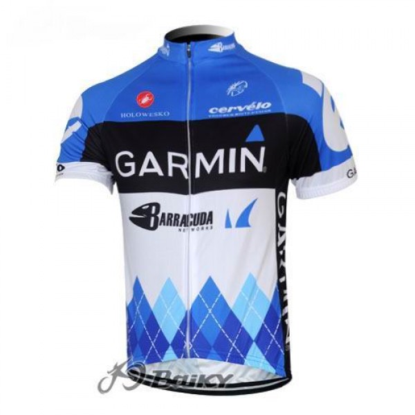 2012 Garmin Barracuda Radtrikot Kurzarm Weiß Blau OVOM935 2012 Garmin Barracuda Radtrikot Kurzarm Weiß Blau OVOM935
