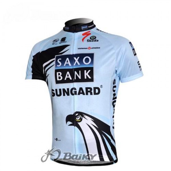 Saxo Bank Sungard Pro Team Radtrikot Kurzarm Weiß UBOG325 Saxo Bank Sungard Pro Team Radtrikot Kurzarm Weiß UBOG325