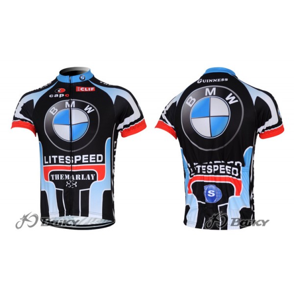 2012 Litespeed BMW Radtrikot Kurzarm Blau Schwarz VAHV993 2012 Litespeed BMW Radtrikot Kurzarm Blau Schwarz VAHV993
