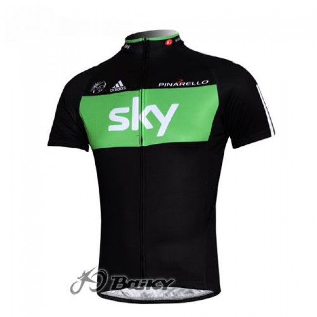 SKY Pro Team Radtrikot Kurzarm Schwarz Grün XGNA983 SKY Pro Team Radtrikot Kurzarm Schwarz Grün XGNA983