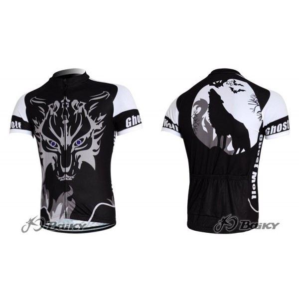 2012 Ghost Wolf Radtrikot Kurzarm Schwarz YXVC929 2012 Ghost Wolf Radtrikot Kurzarm Schwarz YXVC929