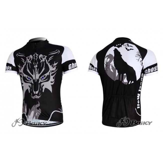 2012 Ghost Wolf Radtrikot Kurzarm Schwarz YXVC929 2012 Ghost Wolf Radtrikot Kurzarm Schwarz YXVC929