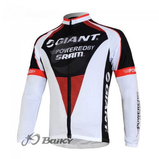 Giant Sram Pro Team Fahrradtrikot Langarm Weiß Schwarz Rot IZCP526 Giant Sram Pro Team Fahrradtrikot Langarm Weiß Schwarz Rot IZCP526