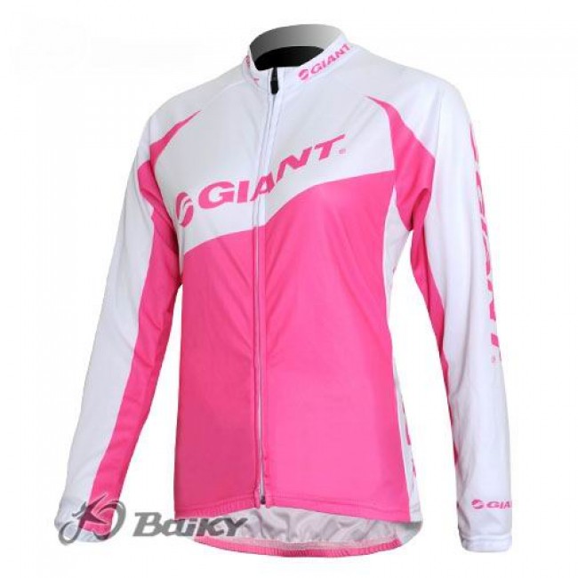 Giant Fahrradtrikot Langarm Rosa Weiß RBFF349 Giant Fahrradtrikot Langarm Rosa Weiß RBFF349