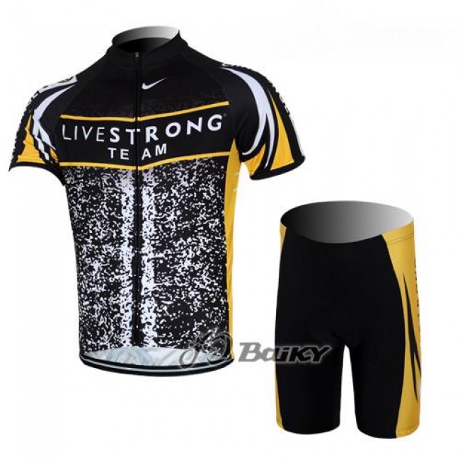 2012 LiveStrong Challenge Radbekleidung Radtrikot Kurzarm und Fahrradhosen Kurz Schwarz Gelb CQDG169 2012 LiveStrong Challenge Radbekleidung Radtrikot Kurzarm und Fahrradhosen Kurz Schwarz Gelb CQDG169