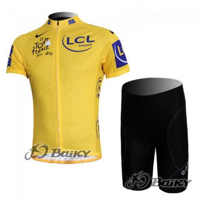 Tour de France 2011 Radbekleidung Radtrikot Kurzarm und Fahrradhosen Kurz Gelbes Trikot MBIZ985 Tour de France 2011 Radbekleidung Radtrikot Kurzarm und Fahrradhosen Kurz Gelbes Trikot MBIZ985