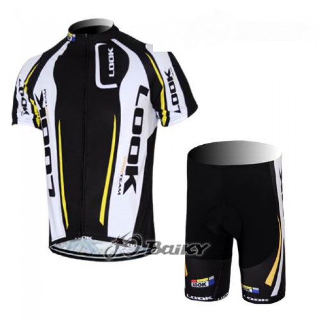 2012 Look CycleRadbekleidung Radtrikot Kurzarm und Fahrradhosen Kurz Weiß Schwarz NCPS525 2012 Look CycleRadbekleidung Radtrikot Kurzarm und Fahrradhosen Kurz Weiß Schwarz NCPS525