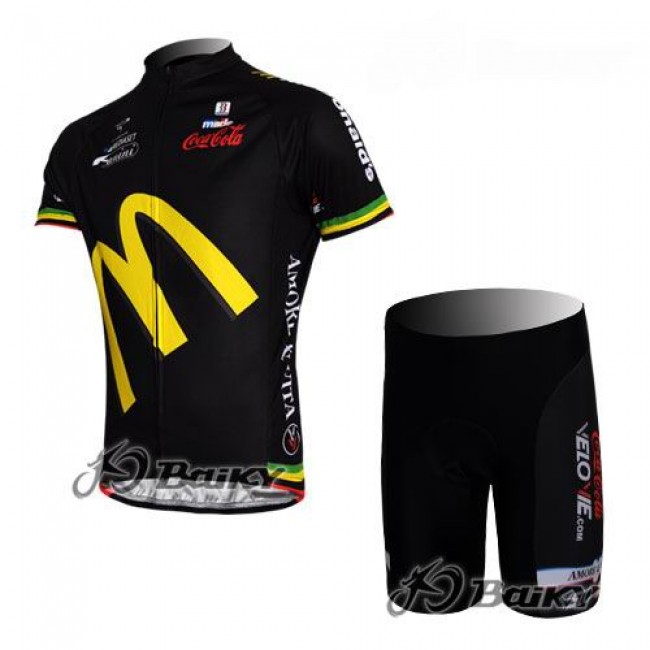 McDonald Legea Pro Team Radbekleidung Radtrikot Kurzarm und Fahrradhosen Kurz Schwarz RRBR969 McDonald Legea Pro Team Radbekleidung Radtrikot Kurzarm und Fahrradhosen Kurz Schwarz RRBR969